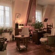 appartement ancien séjour av cheminée