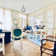 A vendre Rouen gare dans bel immeuble ancien,  cet appartement  parquet, moulures, cheminée de 75 m2 