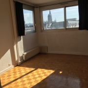 a vendre à rouen centre rive droite cet appartement F2  56 m2 avec ascenseur et une vue cathédrale, offre une entrée, une cuisine équipée,des  rangements,un  grand séjour, une salle de bains avec wc.   il y a 863 lots de copropriété et les charges annuelles tout compris sont élevée à 3192 €uros.  Son prix  est de 89000€uros FAI TTC.