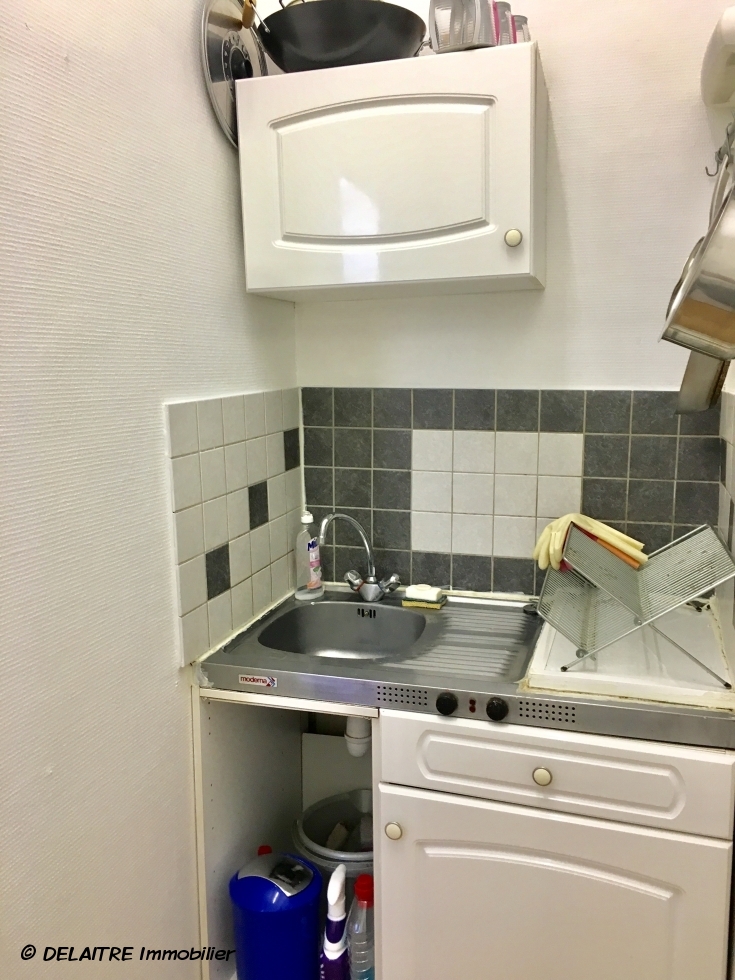 A vendre  à Rouen gare rive droite , cet appartement studio  de 27 m2 avec balcon offre   une entrée, une pièce principale,une cuisine meublée,une salle de douches avec wc.  les charges de  copropriété sont élévées à 916 €uros par an et il y a dix lots de copropriété.  Son prix est de  79 000€uros TTC FAI.