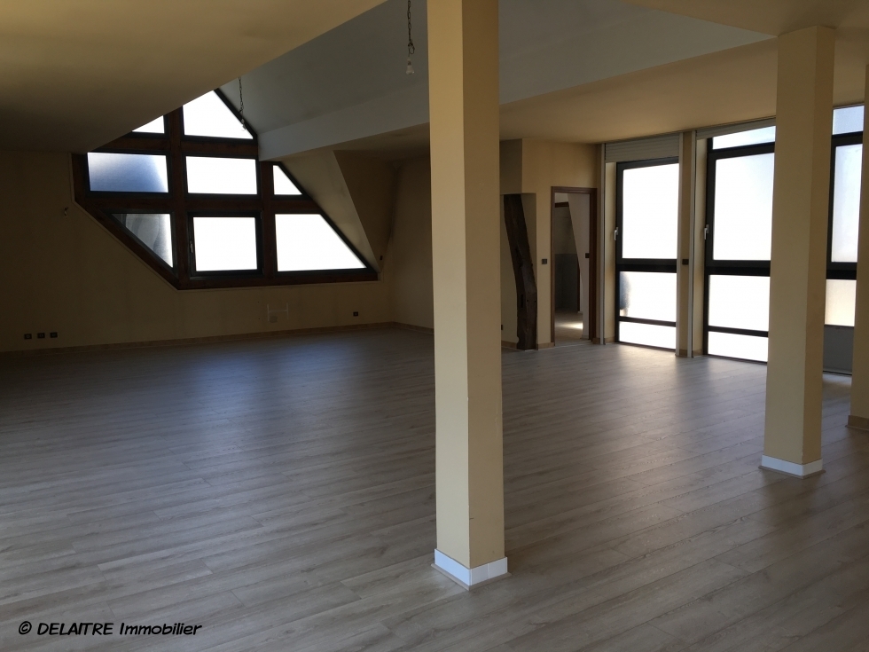 à vendre à Rouen rive doite , cet APPARTEMENT DE 200 M2  en loft au  DERNIER ETage  AVEC ASCENSEUR , propose une ENTRÉE , un GRAND SÉJOUR SALON , une  CUISINE ÉQUIPÉE , quatre  CHAMBRES , une SALLE DE BAINS.  son CHAUFFAGE est  INDIVIDUEL. Vous disposerez d'un GARAGE et d'une  CAVE à VIN.  Sa VUE EXCEPTIONNELLE  sur la CATHEDRALE est plein sud.